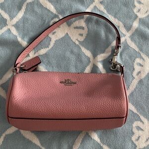 Coach Pink Leather Wristlet